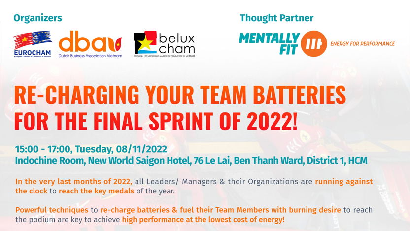 Re-charging your team batteries for the final sprint of 2022