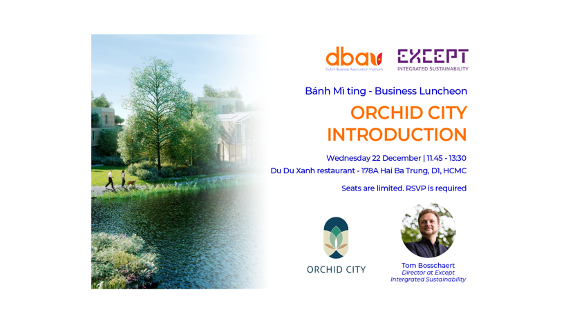 Dec 22: Bánh Mì ting - Business Luncheon: Orchid city Introduction