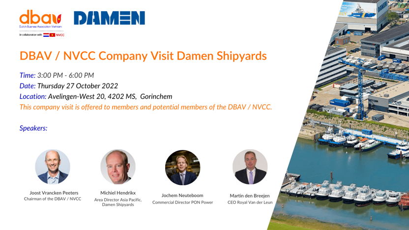 Company Visit to Damen Shipyards in Gorinchem, The Netherlands