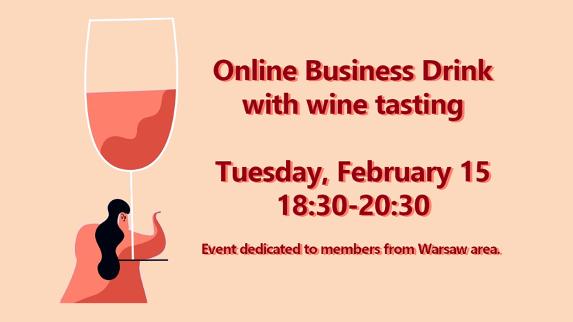 Online Business Drink with wine tasting