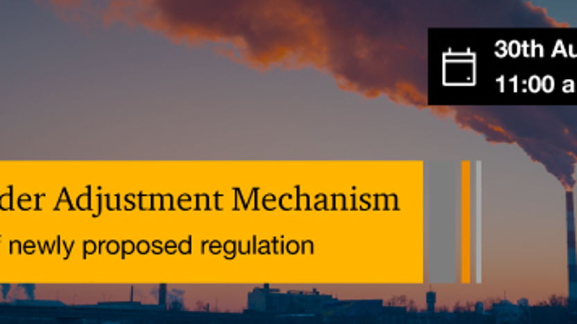Webinar on new Carbon Adjustment Mechanism (CBAM) regulations with PwC