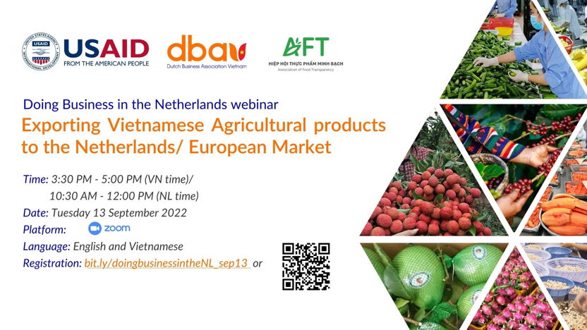 Exporting Vietnamese Agricultural products to the Netherlands/ European Market