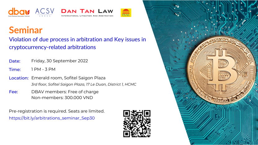 Seminar: Violation of due process in arbitration and Key issues in cryptocurrency-related arbitrations