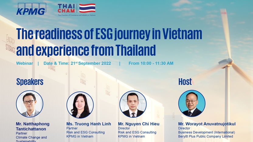 Thai Cham - The readiness of ESG journey in Vietnam and experience from Thailand