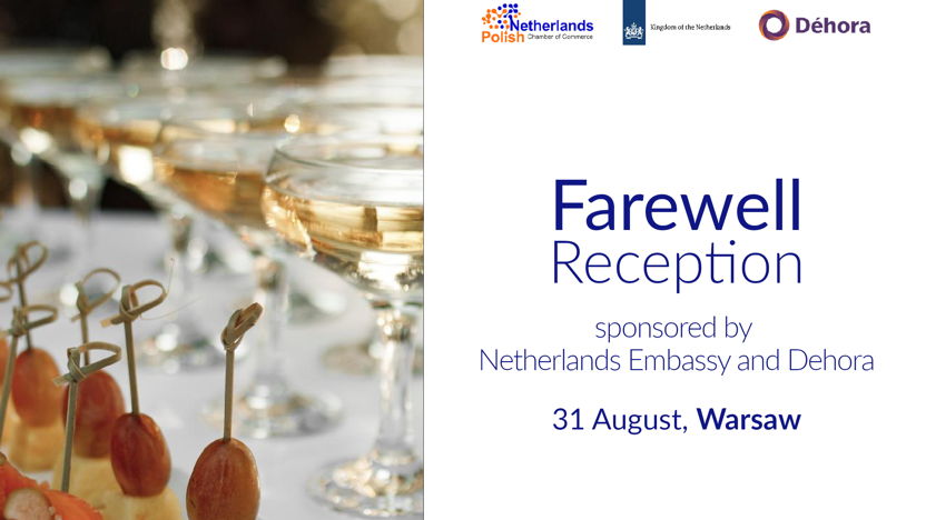 Farewell Reception sponsored by the Dutch Embassy and Dehora