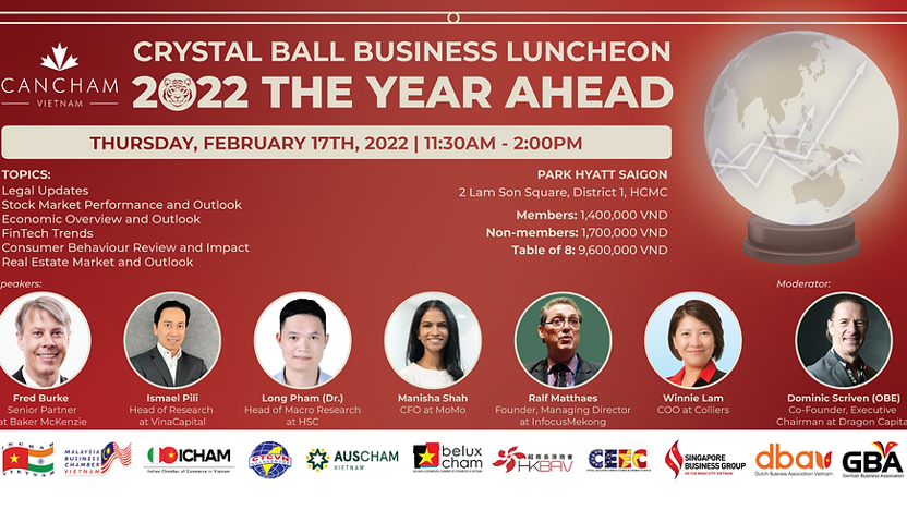 Feb 17 (Co-host) Crystal Ball Business Luncheon: 2022 the Year Ahead