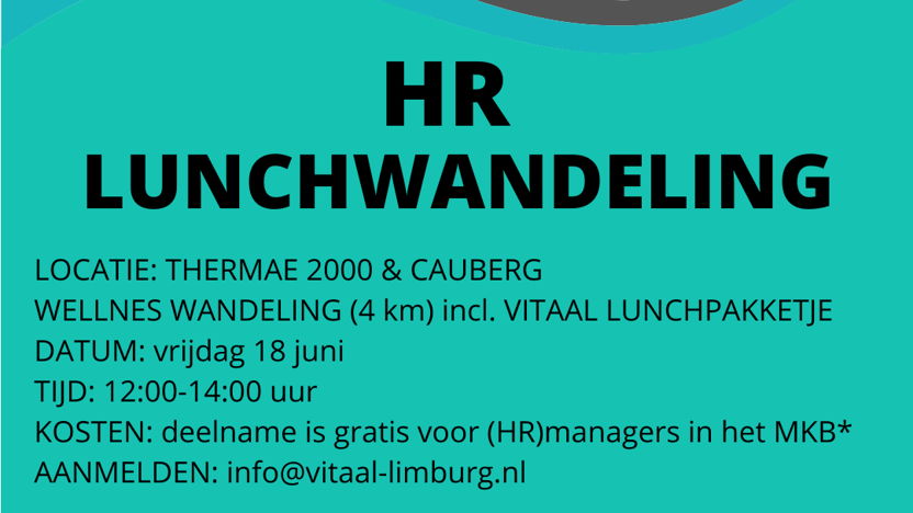 HR Lunchwandeling met Netwerk Vitaal Limburg